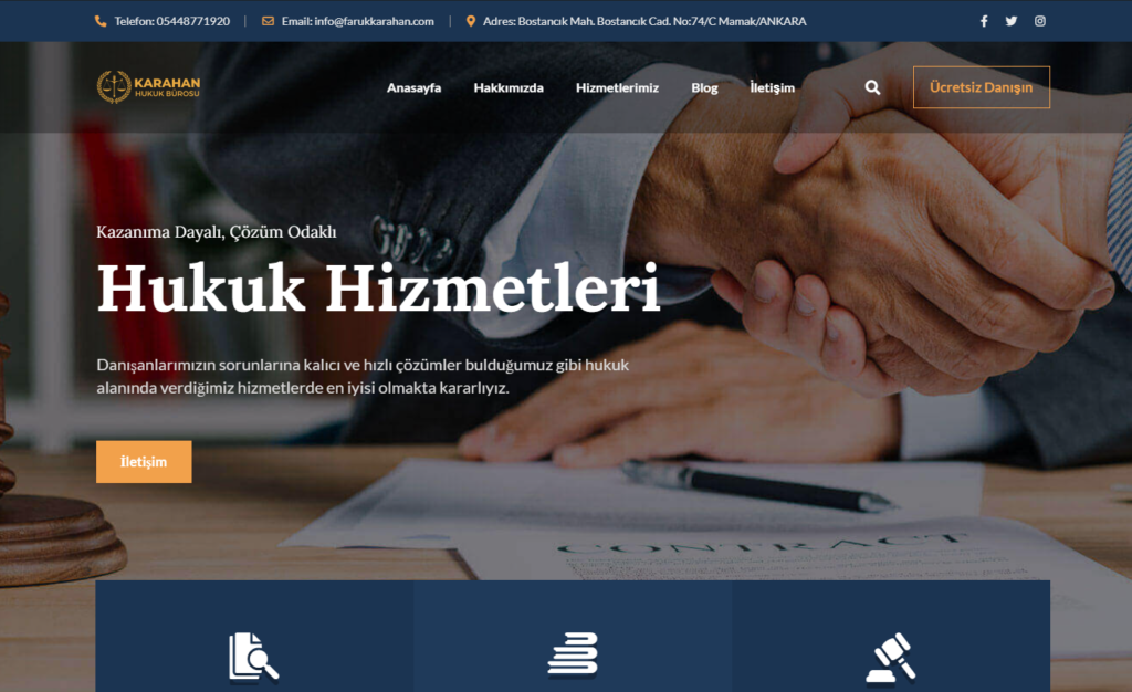 Karahan Hukuk Website